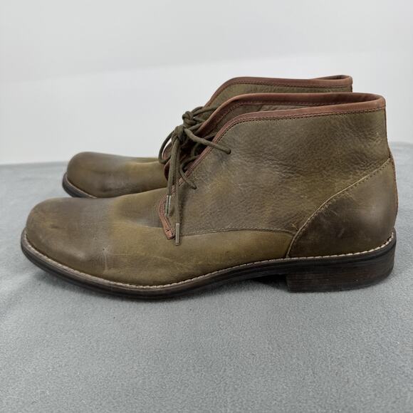 Wolverine 1883 Chukka‎ Boots Mens 11 Green Brown Leather Made in Portugal